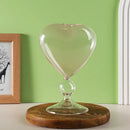 GobekUsa Heart Shaped Glass Mug Set for Couples - Cocktail, Tea, Coffee, Beer Glassware Drinkware