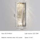 GobekUsa Crystal Wall Lamp: Nordic LED Luxury Design, Art Gold/Chrome for Living Room, Bedroom