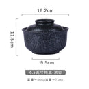 GobekUsa Japanese Style Ramen Bowl with Lid | Ceramic Noodle Bowl for Soup, Rice, Porridge