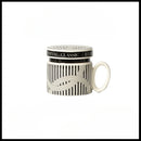 GobekUsa Espresso Cups Ceramic Cup Personalized French Coffee Gift With Lid