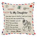 GobekUsa Love Mom Cushion Cover 45x45cm - Family Anniversary Gift - Nordic Design