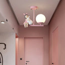 GobekUsa Kids Room Cartoon Eye Protection LED Ceiling Light Fixture