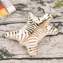 GobekUsa Gold Tiger Skin Ceramic Plate Zebra Dish Jewelry Holder Tray