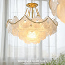 GobekUsa Crystal Chandelier: Modern Chic Pearl Light for Elegant Home Decor