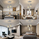 GobekUsa Gold Crystal Chandelier: Elegant Dining Room Pendant Lighting
