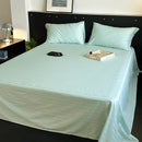 GobekUsa Luxe Cotton Satin Stripe Bed Sheet Set with 2 Pillowcase