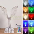 GobekUsa Crystal Eagle LED Table Lamp for Bedroom Study and Living Room