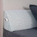 GobekUsa Bed Wedge Pillow Memory Foam Mattress Gap Filler with 2 Large Side Pockets