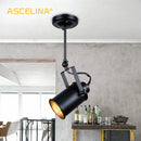 GobekUsa Industrial Retro Ceiling Lamp American Loft Style E27 for Home Decor