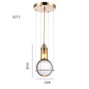GobekUsa Crystal Ball LED Pendant Lights - American Design for Indoor Lighting
