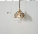 GobekUsa Blue Glass Pendant Lights for Bedroom Dinning Living Room