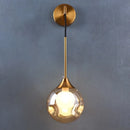 GobekUsa Glass Ball Gold LED Wall Sconce Modern Nordic Indoor Lamp Fixture