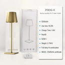 GobekUsa Crystal LED Rechargeable Table Lamp - Elegant Cordless Hotel Restaurant Bar Light