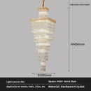 GobekUsa Crystal Luxe Living Room Chandelier - Modern & Elegant Hall Staircase Lighting