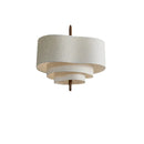 GobekUsa Japanese Fabric Chandelier Retro Style Pendant Light for Living Room, Bedroom, Restaurant, Hotel