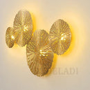 GobekUsa Lotus Leaf LED Wall Sconce - Copper Industrial Luminaire