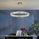 GobekUsa Crystal LED Ceiling Chandeliers: Modern Living Room Dining Room Pendant Lamp
