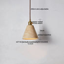 GobekUsa LED Yellow Travertine Hanging Lamp for Home Decor and Lighting Fixtures