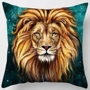 GobekUsa Animals World Tiger Lion Pillow Case for Cute Home Decor in Sofa Living Room