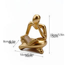 GobekUsa Abstract Resin Book Figurines for Home Office Decor