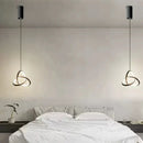 GobekUsa LED Minimalist Pendant Light Chandelier for Modern Decor Art in Bedroom Living Room