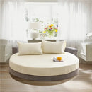 GobekUsa Cotton Round Bed Sheet Set with Elastic Band, Soft & Skin-Friendly Fitted Sheets