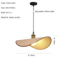 GobekUsa Hat Pendant Light: Retro Minimalist E27 LED Hanging Lamp for Dining Room