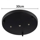 GobekUsa Ceiling-Mounted Base Canopy Plate Chandelier Pendant Light 3 Heads Lighting