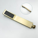 GobekUsa Brushed Gold Brass Hand Shower with Stainless Steel Hose - Wall Mount
