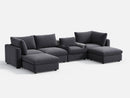 RUBIK V 4 Seats with 2 Ottomans & Pet Bed Module