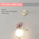 GobekUsa Children's Love Wall Lamp Purple Red Pink for Nursery School Kids Baby Room Decor