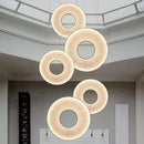GobekUsa Dix Heures Round Fabric LED Pendant Light for Parlor, Hotel, and Dining Room