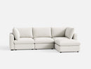 RUBIK V 3 Seats with Ottoman by LINSY HOME