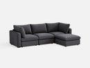 RUBIK V 3 Seats with Ottoman by LINSY HOME