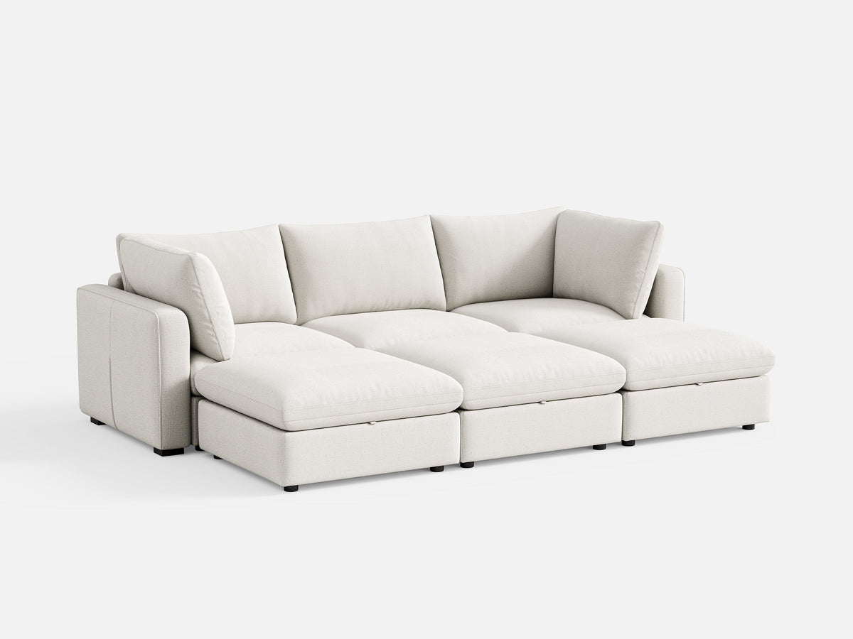 RUBIK V 3 Seats with 3 Ottomans, photo 6 of 25