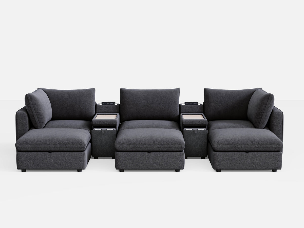 RUBIK V 3 Seats with 3 Ottomans & 2 Consoles, photo 11 of 23