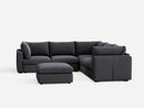 RUBIK V 4 Seats with Corner & Ottoman