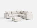 RUBIK V 4 Seats with Corner & Ottoman