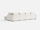 RUBIK V 4 Seats with 2 Ottomans by LINSY HOME