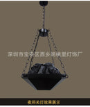 GobekUsa Industrial Pendant Light: Retro American Style Chandelier for Dining Room and Restaurant