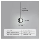 GobekUsa LED Bedside Pendant Light Modern Decor Chandelier for Bedroom Living Room