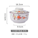 GobekUsa Japanese Style Ramen Bowl with Lid | Ceramic Noodle Bowl for Soup, Rice, Porridge
