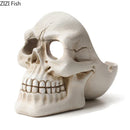 GobekUsa Creative Skull Ashtray - Halloween Decor & Smoking Accessory, Portable & Windproof Resin Craft Gift