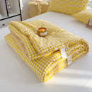 GobekUsa Cotton Summer Quilt with Soybean Fiber Filling - Four Seasons Comforter