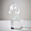 GobekUsa Horse Head Crystal Statue - Decorative Room Sculpture