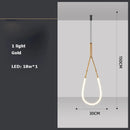 GobekUsa Art Deco Gold Black LED Designer Pendant Light for Dinning Room