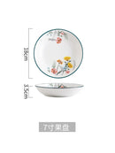 GobekUsa Bone China Rice Noodles Bowl and Dinner Plate Set