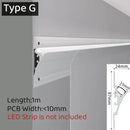 GobekUsa 1m Trimless LED Aluminum Profile for Hidden Backlighting Linear Strip Light