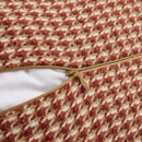 GobekUsa Hounds tooth Square Cushion Cover 45x45cm Orange Green Blue Black