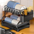 GobekUsa Kitchen Dish Drainer & Storage Rack - Countertop Organizer for Dinnerware